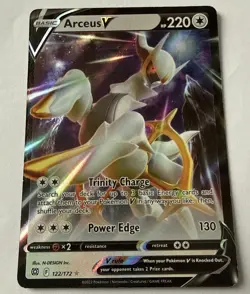 Arceus V 122/172 Brilliant Stars NM Ultra Rare Pokemon TCG - Image 1