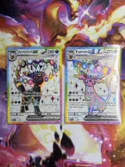Pokemon Espeon EX SVP 176 and Umbreon EX SVP 175 Promo - No Nicks! - Image 1