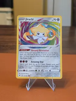 Jirachi - 119/185 - Pokemon Swsh04: Vivid Voltage Amazing Rare LP - Image 1
