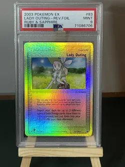 Pokemon PSA 9 Lady Outing Ex Ruby Sapphire Reverse Holo 83/109 - Mint Graded - Image 1