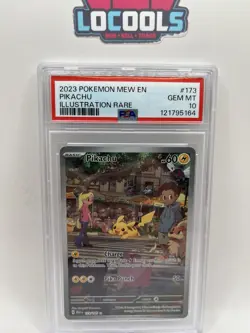 Pokemon PSA 10 Pikachu Illustration Rare 151 English Mew EN 173/165 - Image 1