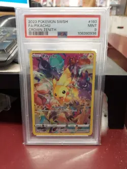Pokemon Pikachu 160/159 - PSA 9 (Crown Zenith) - Image 1