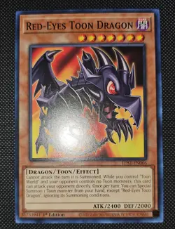Yugioh Red Eyes Toon Dragon LDS1-EN066 1st Edition Common NM - Image 1