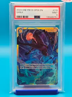 PSA 9 - 2024 ONE PIECE OP06-WINGS OF THE CAPTAIN 119 SANJI - Image 1