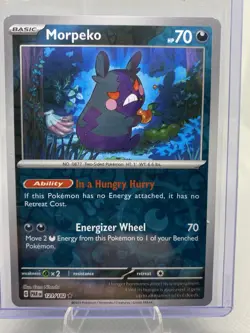 Morpeko 121/182 Reverse Holo Pokemon TCG Paradox Rift NM Condition - Image 1