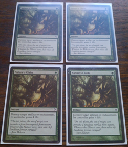 MTG Nature's Claim Worldwake X4 - Image 1