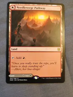 1x MTG Needleverge Pathway - Zendikar Rising (ZNR) #263 - Magic the Gathering - Image 1