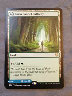 1x Barkchannel Pathway - Kaldheim - NM - MTG - Image 1
