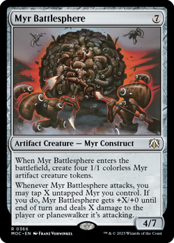 Myr Battlesphere [March of the Machine Commander] Magic MTG - Image 1