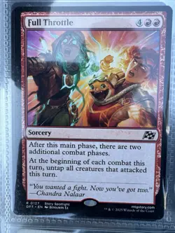 MTG Magic the Gathering Full Throttle Card Aetherdrift Regular Rare 127/568 - Image 1