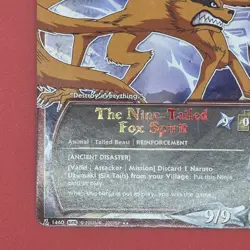 The Nine-Tailed Fox Spirit #1460- Rare 1st Edition Foil Text Bandai Naruto CCG - Image 3
