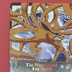 The Nine-Tailed Fox Spirit #1460- Rare 1st Edition Foil Text Bandai Naruto CCG - Image 4