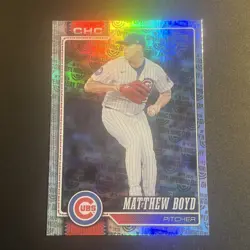 2026 Topps Series 1 #51 - Matthew Boyd Rainbow Foil Parallel - Cubs - Image 1