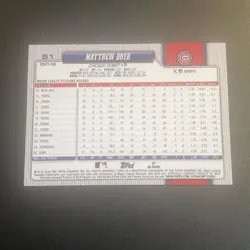 2026 Topps Series 1 #51 - Matthew Boyd Rainbow Foil Parallel - Cubs - Image 2