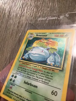 ✅🔥Pokemon TCG Venusaur Base Set Holo Unlimited RARE Card 15/102 MP Condition🔥✅ - Image 3