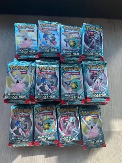 Pokemon Cards - Journey Together 4x Booster Packs Full Art Set - Sealed - Image 1