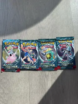 Pokemon Cards - Journey Together 4x Booster Packs Full Art Set - Sealed - Image 2
