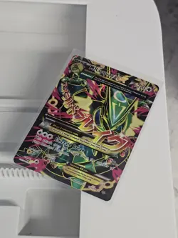 Pokemon M Rayquaza EX 105/108 Roaring Skies Ultra Rare Full Art Holo Mega Card - Image 4