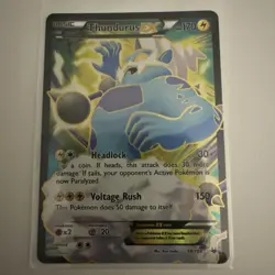 Thundurus EX - 98/108 - Full Art Ultra Rare - Roaring Skies - Pokemon Card - Image 2