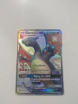 Pokemon Charizard GX Shiny Holo Full Art SV49/SV94 Hidden Fates Card - Image 1