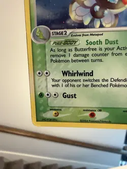 Pokemon Butterfree 2/112 EX FireRed & LeafGreen Holo Rare English 100 HP Card - Image 3