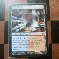 Mtg Steam Vents NM/M Return to Ravnica Dual Shock Land Rare Card - Image 1