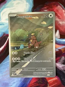 Pokemon TCG Kangaskhan Destined Rivals Illustration Rare Card 204/182 - Image 1