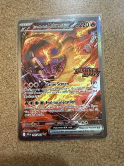 Team Rocket's Moltres ex - (Destined Rivals Stamp) 229/182 Miscellaneous Cards & - Image 1