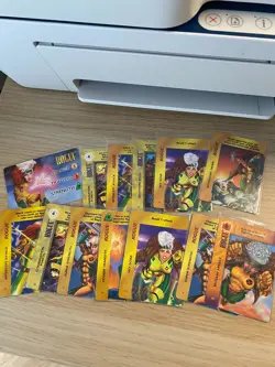 Marvel Overpower CCG Rogue (X-Men) - 13 cards inc. character cards - Image 1