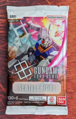 GUNDAM Newtype Rising - ONE Sealed Booster Pack GD01 BANDAI English Card Game - Image 1