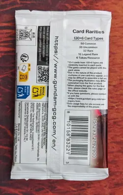 GUNDAM Newtype Rising - ONE Sealed Booster Pack GD01 BANDAI English Card Game - Image 2