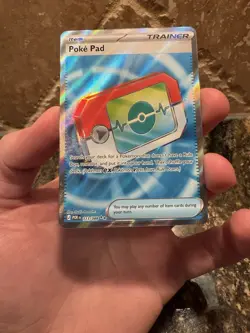 Pokemon Poke Pad Full Art Holo Trainer-Item POR 113/088 Nintendo Card - Image 1