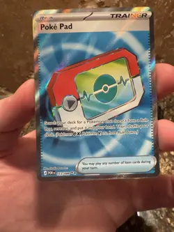 Pokemon Poke Pad Full Art Holo Trainer-Item POR 113/088 Nintendo Card - Image 2