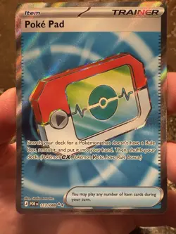 Pokemon Poke Pad Full Art Holo Trainer-Item POR 113/088 Nintendo Card - Image 3