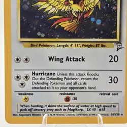 Pidgeot 14/130 Holo Rare Base Set 2 Stage 2 Pokemon Card English - Image 5