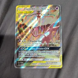 Pokemon Espeon & Deoxys GX TAG TEAM Promo Full Art Holo SM240 Card - Image 1