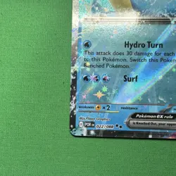 Pokemon Lapras ex POR 022/088 Holo Basic Water 210 HP Surf Hydro Turn Card - Image 4
