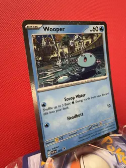 Wooper Cosmos Holo 2 SWIRL Black Star Promo - SVP155 Pokemon Card NM #444 - Image 2