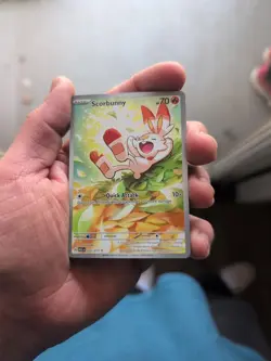 Scorbunny 225/217 IR Ascended Hero Single Illustration Rare Pokemon Tcg Card - Image 1