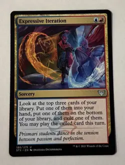 MTG Expressive Iteration - Strixhaven School Of Mages NM - Image 1