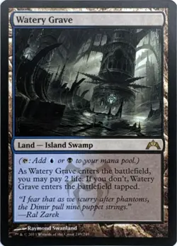 Watery Grave (#249) - Gatecrash - MTG Rare Land - LP - Normal - Image 1