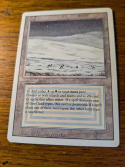 MTG Magic Revised Tundra (LP+) - Dual Land - Reserved List - Image 1