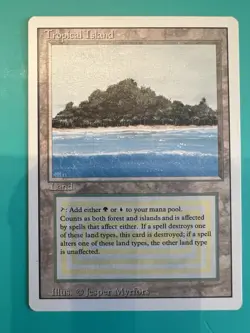 MTG - Magic: The Gathering Tropical Island Revised Edition Dual Land - Rare - Image 1