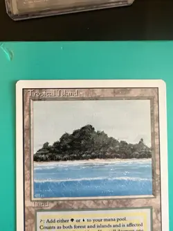 MTG - Magic: The Gathering Tropical Island Revised Edition Dual Land - Rare - Image 3