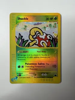 Pokemon Shuckle Reverse Holo Card 96/144 LP+ Skyridge 2003 - Image 1