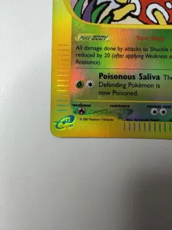 Pokemon Shuckle Reverse Holo Card 96/144 LP+ Skyridge 2003 - Image 5