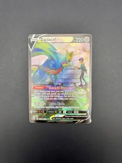 Zacian V TG21/TG30 Trainer Gallery Brilliant Stars NM Pokemon Card - Image 1