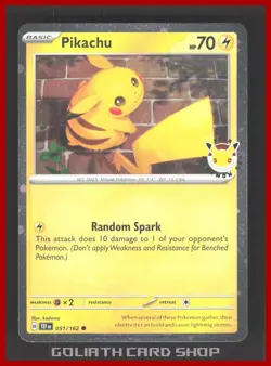Pikachu 051/162 Cosmos Holo - Pokemon Day Promo 30th Anniversary - Image 1