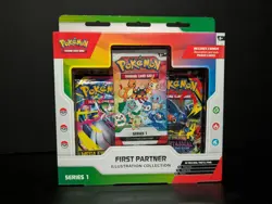 Pokemon TCG First Partner Illustration Collection Series 1 New Sealed - Image 1