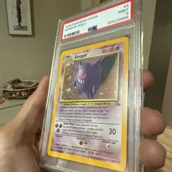 1999 Pokemon Fossil Gengar Holo #5 - PSA 9 - NEAR MINT - Image 2